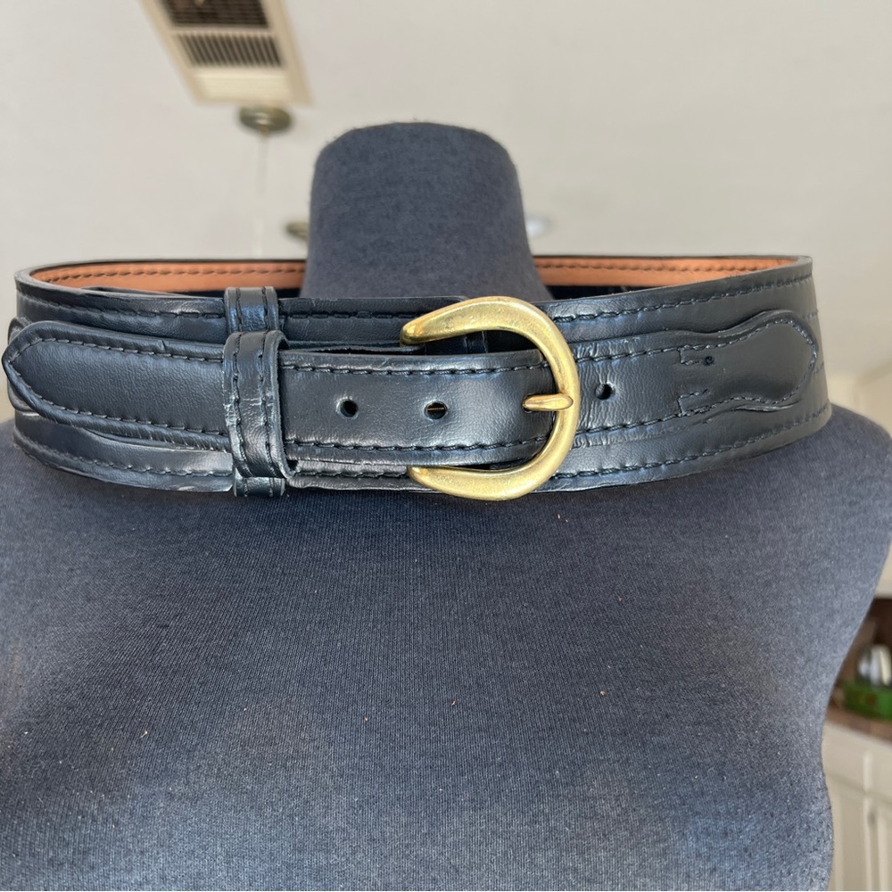 Safariland Logo 146FV- BORDER PATROL BELT W/ HOOK LINING, 2.25" (58MM) Brass